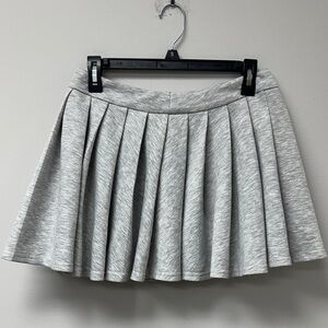 Mable grey sporty pleated skirt medium sweatshirt material